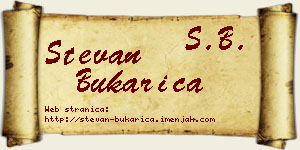Stevan Bukarica vizit kartica